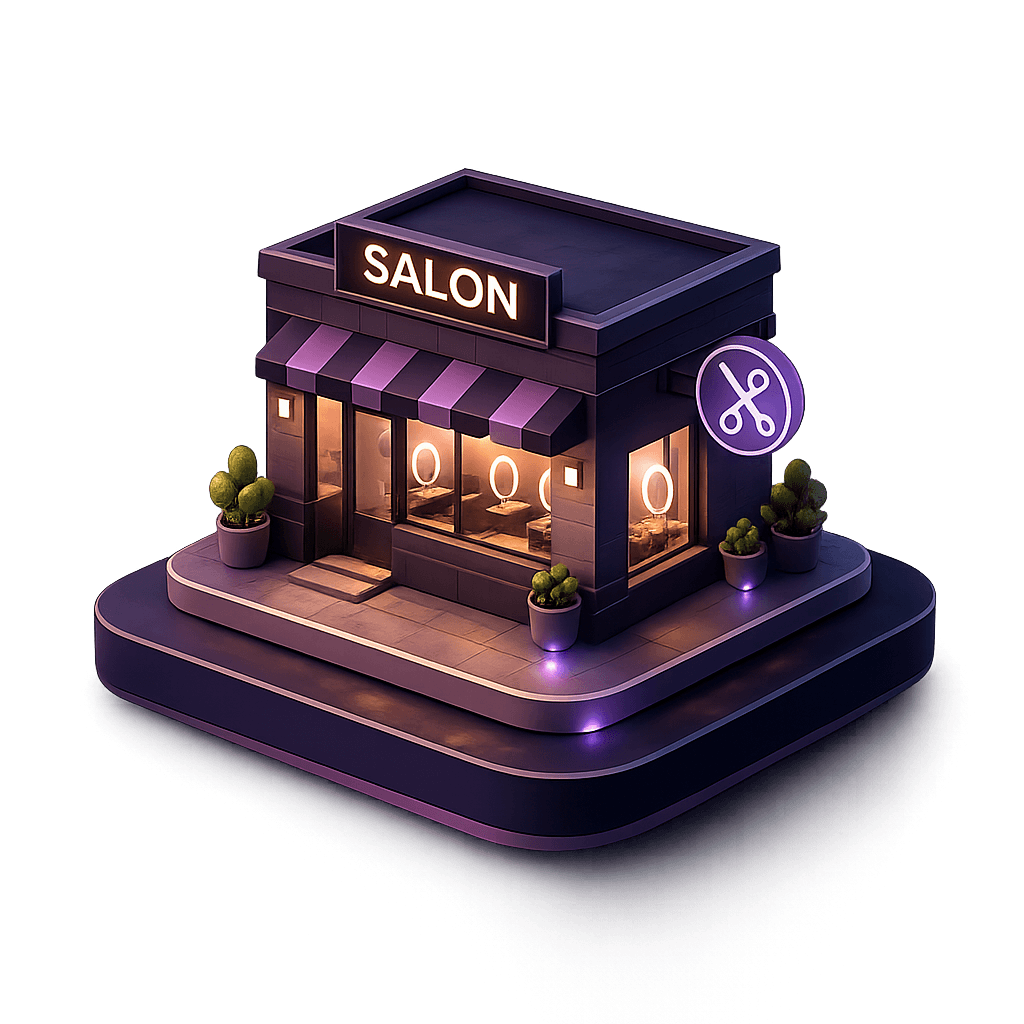 Salon Websites website design preview